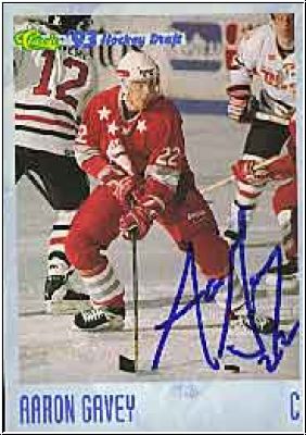 DEL 1993 Classic Hockey Draft - No 21 - Aaron Gavey
