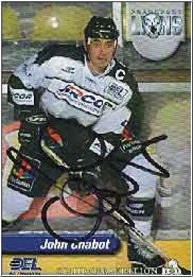 DEL 1998 / 99 No 134 - John Chabot - Goldcard - Autogramm