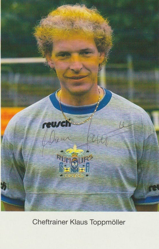 Fussball - Autogramm - Klaus Toppmöller