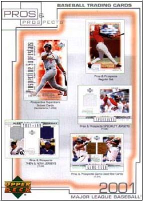 MLB 2001 Upper Deck Pros & Prospects - Päckchen