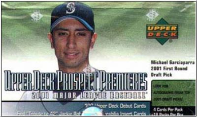 MLB 2001 Upper Deck Prospect Premieres - Päckchen