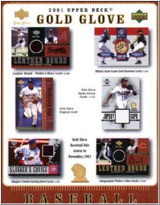 MLB 2001 Upper Deck Gold Glove - Päckchen