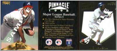 MLB 1996 Pinnacle - complete promotional card set