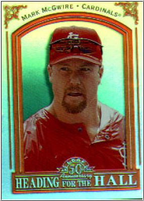 MLB 1998 Leaf Heading for the Hall Samples - No 13 of 20 - Mark McGwire