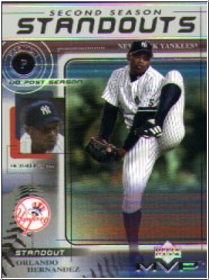 MLB 2000 Upper Deck MVP Second Season Standouts - No SS3 - Orlando Hernandez