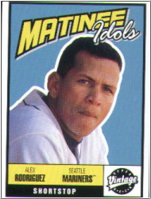 MLB 2001 Upper Deck Vintage Matinee Idols - No M8 - Alex Rodriguez