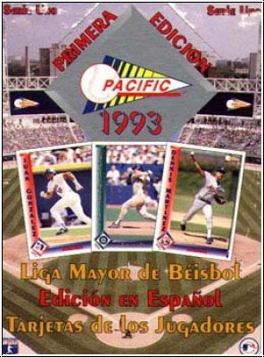 MLB 1993 Pacific Primera Edicion Serie 1 - Box