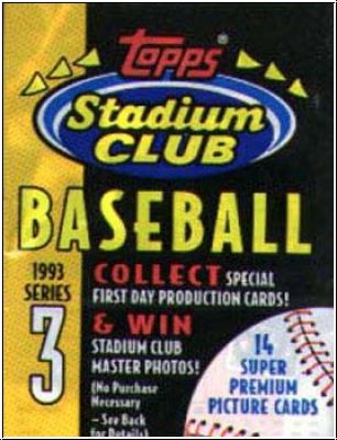 MLB 1993 Topps Stadium Club Serie 3