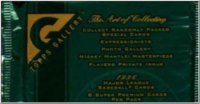 MLB 1996 Topps Gallery - Päckchen