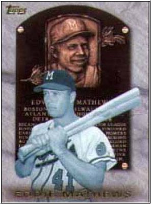 MLB 1999 Topps Hall of Fame Collection - No HOF5 - Eddie Mathews
