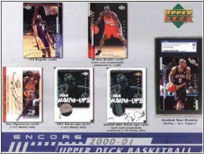 NBA 2000-01 Upper Deck Encore Hobby - Päckchen