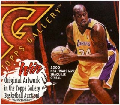 NBA 2000-01 Topps Gallery Hobby - Päckchen