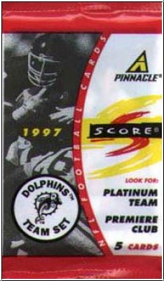 NFL 1997 Score Team Set Miami Dolphins