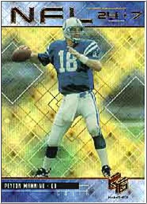 NFL 1999 Upper Deck HoloGrFX Gold 24/7 - No N4 - Peyton Manning