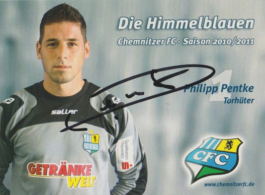 Fussball - Autogramm - Philipp Pentke