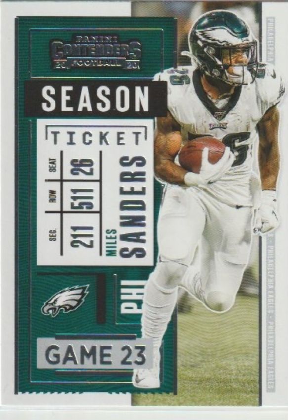 NFL 2020 Panini Contenders - No 28 - Miles Sanders