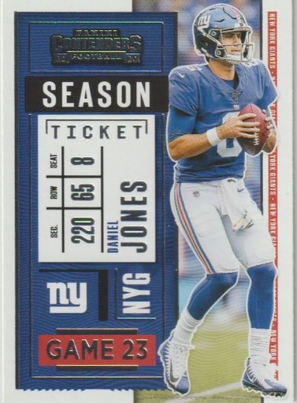 NFL 2020 Panini Contenders - No 36 - Daniel Jones