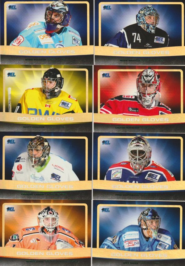 DEL 2008 / 09 CityPress Golden Gloves - No GG01 - GG16 - complete goalie set