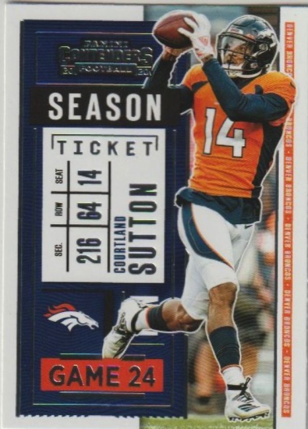 NFL 2020 Panini Contenders - No 71 - Courtland Sutton