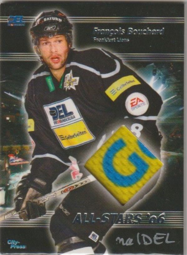 DEL 2007/08 CityPress DEL Allstars 2006 Jerseys - No AS002 - Francois Bouchard
