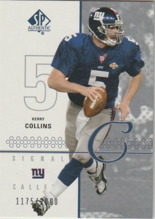 NFL 2002 SP Authentic - No 123 - Kerry Collins