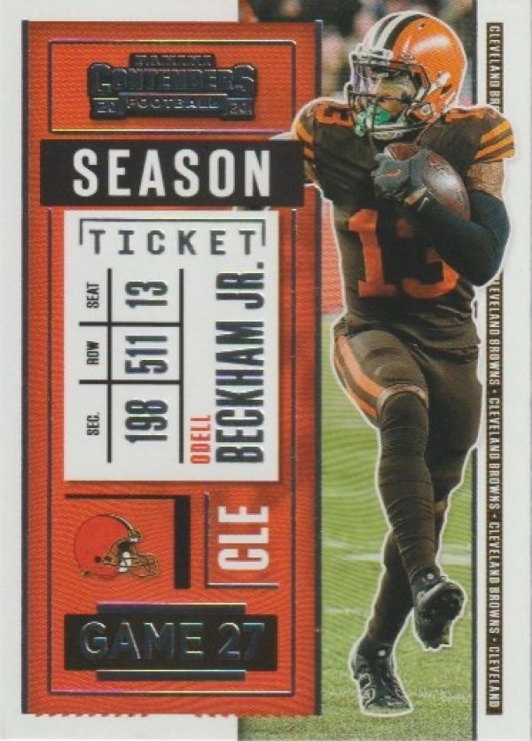 NFL 2020 Panini Contenders - No 79 - Odell Beckham jr.