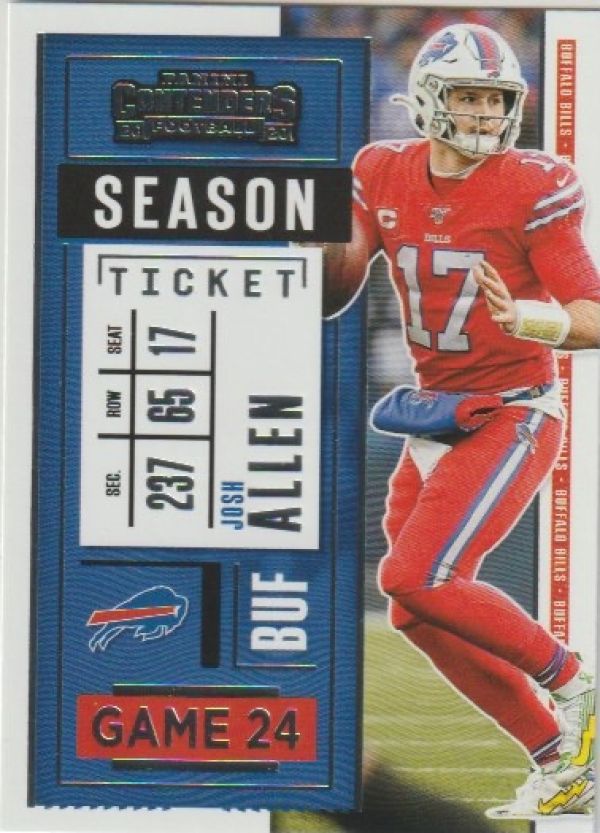 NFL 2020 Panini Contenders - No 90 - Josh Allen