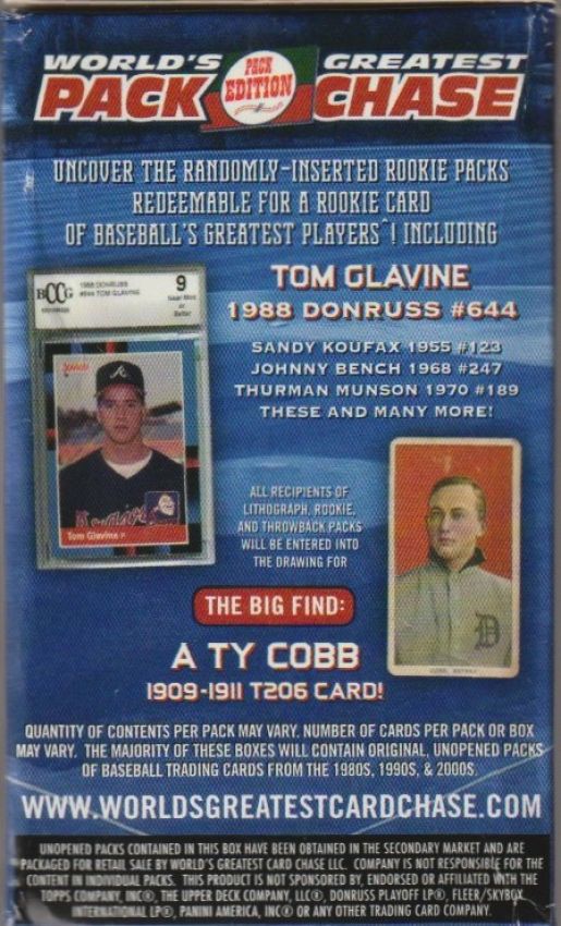 MLB 2017 Tristar Worlds Greatest Pack Chase Series 10 Baseball Greats Box Blue - Box