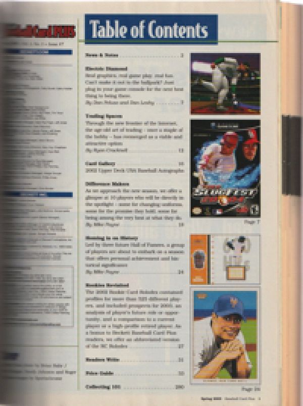MLB 2003 Beckett Card Plus Ausgabe Frühjahr Titelbild Sammy Sosa