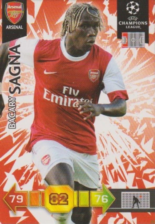 Fussball 2010-11 Panini Adrenalyn XL Champions League - No 4 - Bacary Sagna