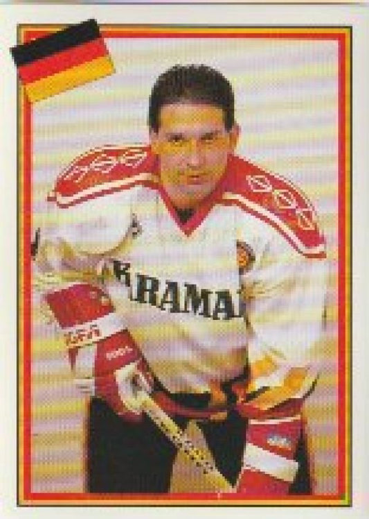 NHL/DEL/SHL 1993 Swedish Semic World Championships Stickers - No 154 - Andreas Niederberger