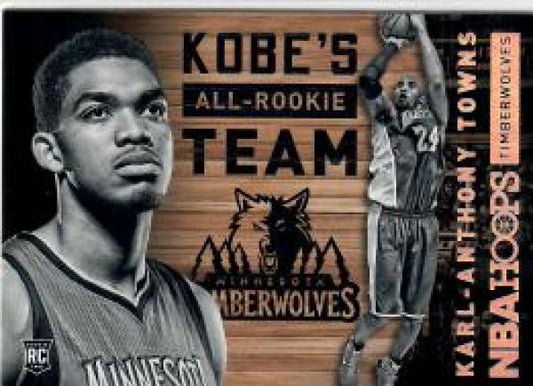 NBA 2015-16 Hoops Kobe's All Rookie Team - No 7 - Karl-Anthony Towns