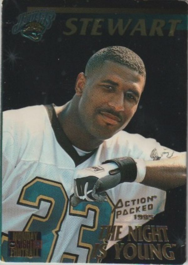 NFL 1995 Action Packed Monday Night Football Highlights - No 95 - James O. Stewart