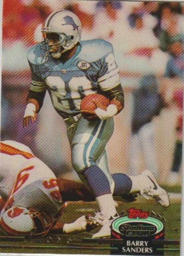 NFL 1992 Stadium Club - No 38 - Barry Sanders