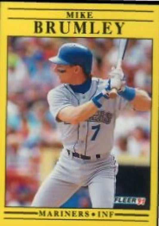 MLB 1991 Fleer - No 445 - Mike Brumley