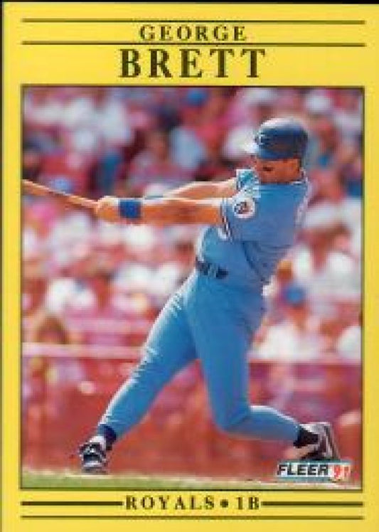 MLB 1991 Fleer - No 552 - George Brett