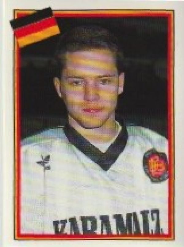 NHL/DEL/SHL 1993 Swedish Semic World Championships Stickers - No 166 - Thomas Brandl