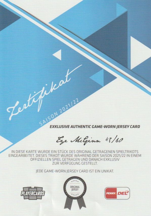 DEL 2021-22 CityPress - No JC-04 - Tye McGinn