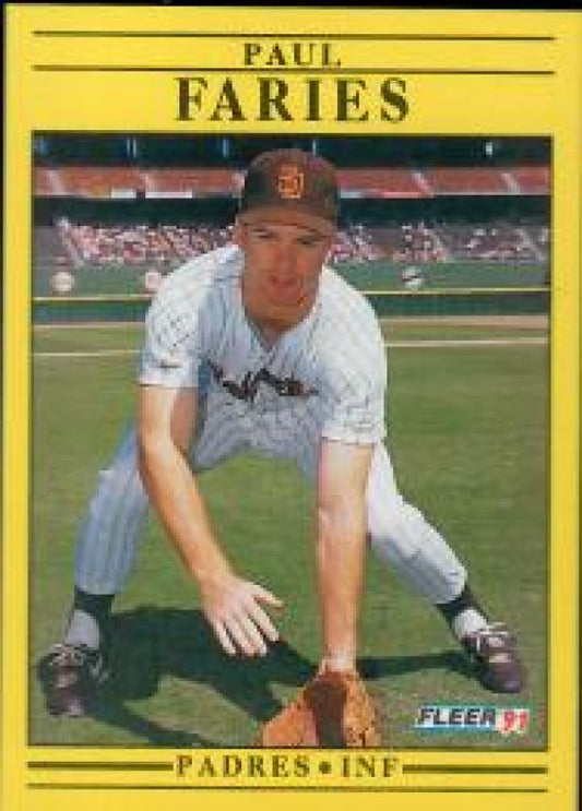 MLB 1991 Fleer - No 528 - Paul Faries