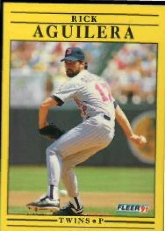 MLB 1991 Fleer - No 602 - Rick Aguilera