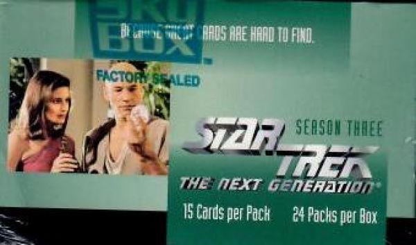 SciFi 1995 SkyBox Star Trek The Next Generation - The Episode Collection - Season Three - Box