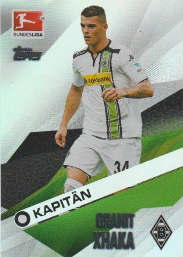 Fussball 2015-16 Topps Chrome Bundesliga - No 157 - Granit Xhaka