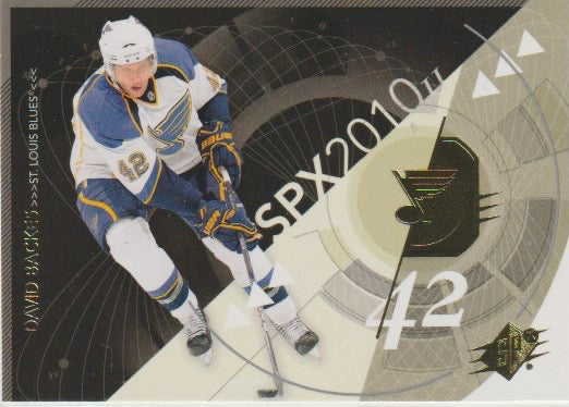 NHL 2010-11 SPx - No 87 - David Backes