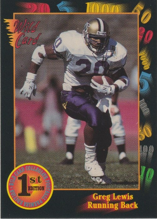 NFL 1991 Wild Card Draft - No 68 - Greg Lewis