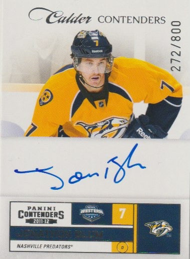 NHL 2011-12 Panini Contenders - No 229 - Jonathan Blum