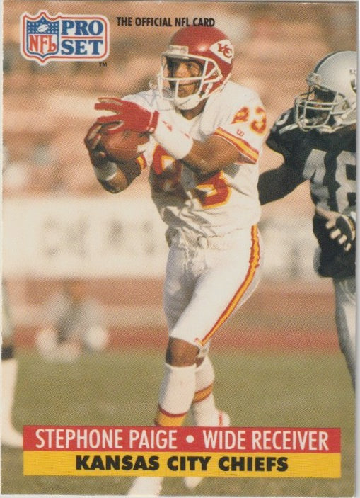 NFL 1991 ProSet - No 186 - Stephone Paige