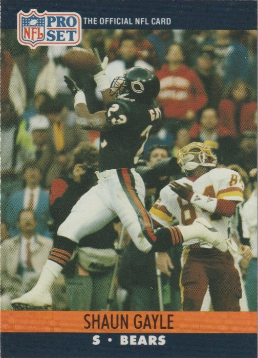 NFL 1990 ProSet - No 450 - Shaun Gayle