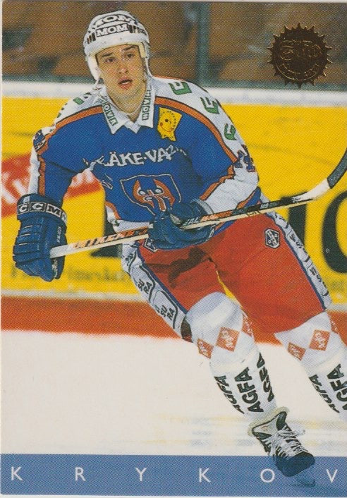NHL 1995-96 Swedish Leaf - No 115 - Valeri Krykov