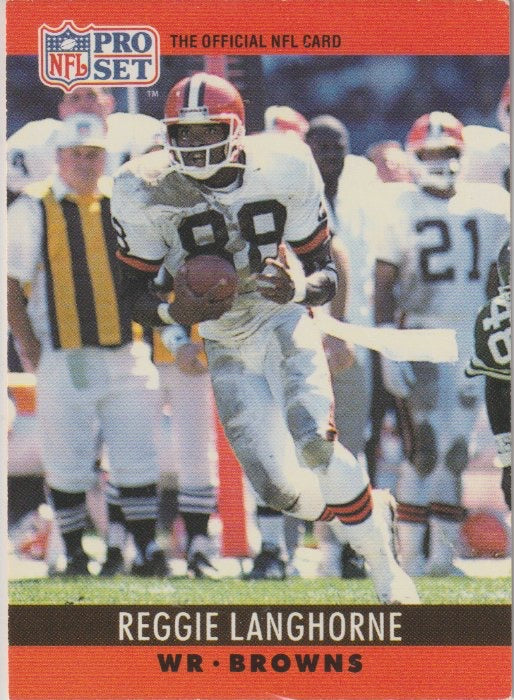 NFL 1990 ProSet - No 73 - Reggie Langhorn