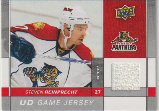 NHL 2009-10 Upper Deck Game Jerseys - No GJ2-SR - Steven Reinprecht